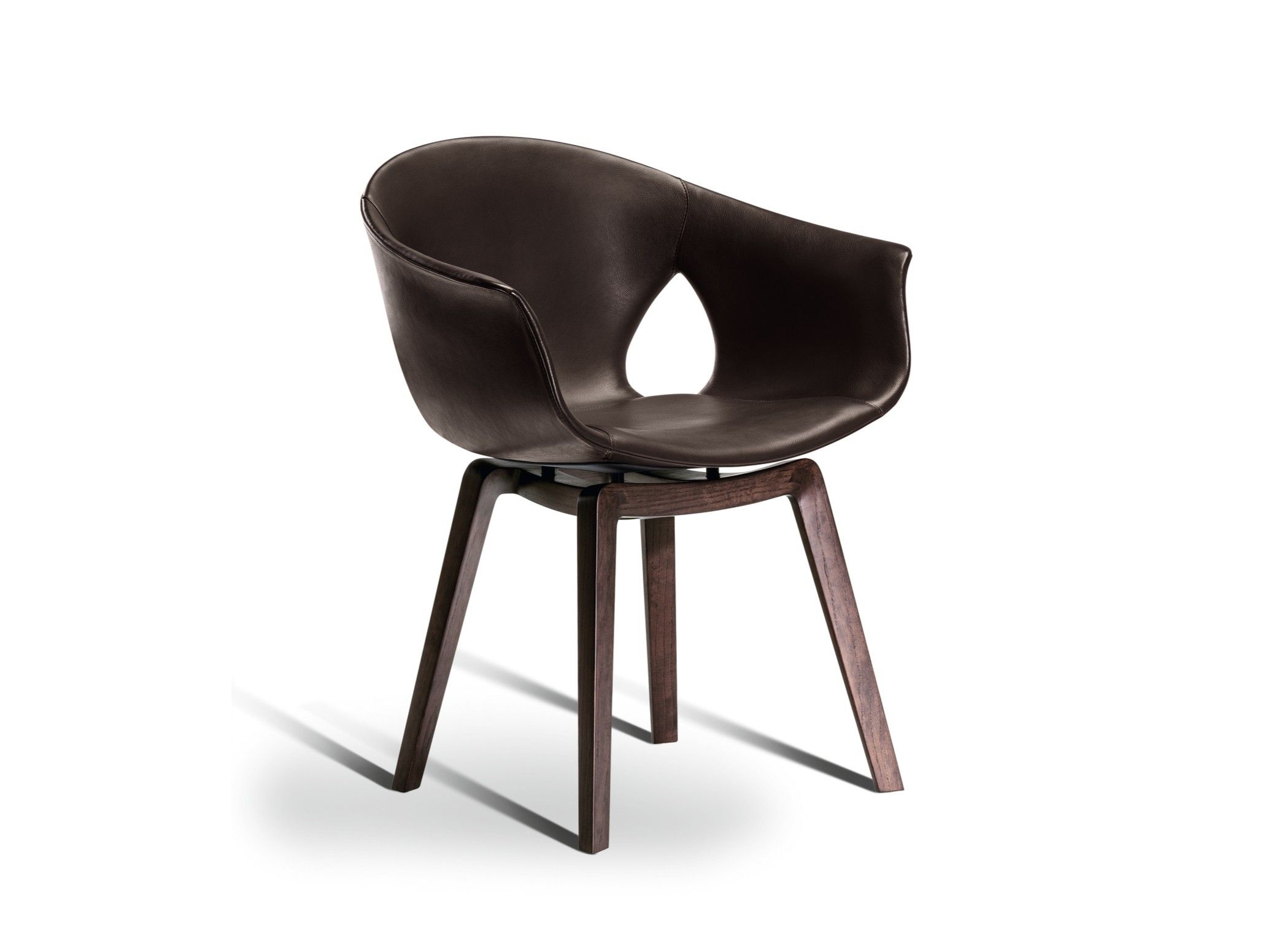 Кожаный стул с подлокотниками Poltrona Frau офис-офисные кресла ARCH-00131498 - Вид №1