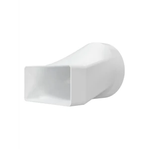 Переходник вентиляционный для плоских воздуховодов Fonet 55x110 мм D100 мм пластик