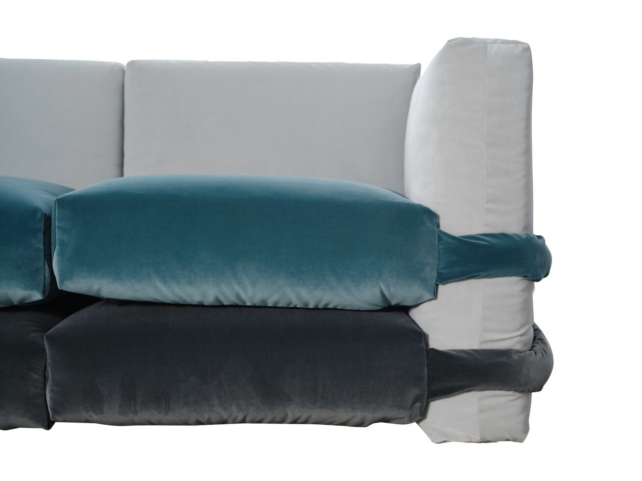 Модульный бархатный диван BD Barcelona PILLOW VELVET ARCH-00002067 - Вид №6