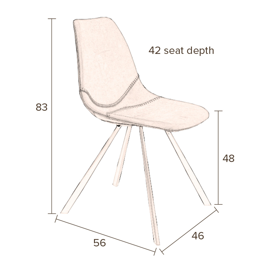 Стул Franky черный Dutchbone 1100280 - Вид №7