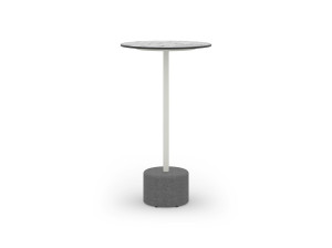 Круглый стол с верхней частью HPL и каменным основанием