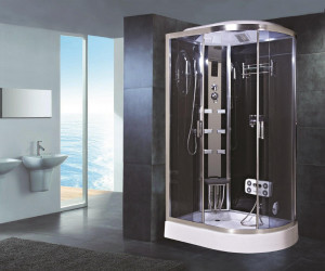 Душевая кабина NG-904-01L (1310х800х2200) низкий поддон(16см)  стекло ТОНИРОВАННОЕ