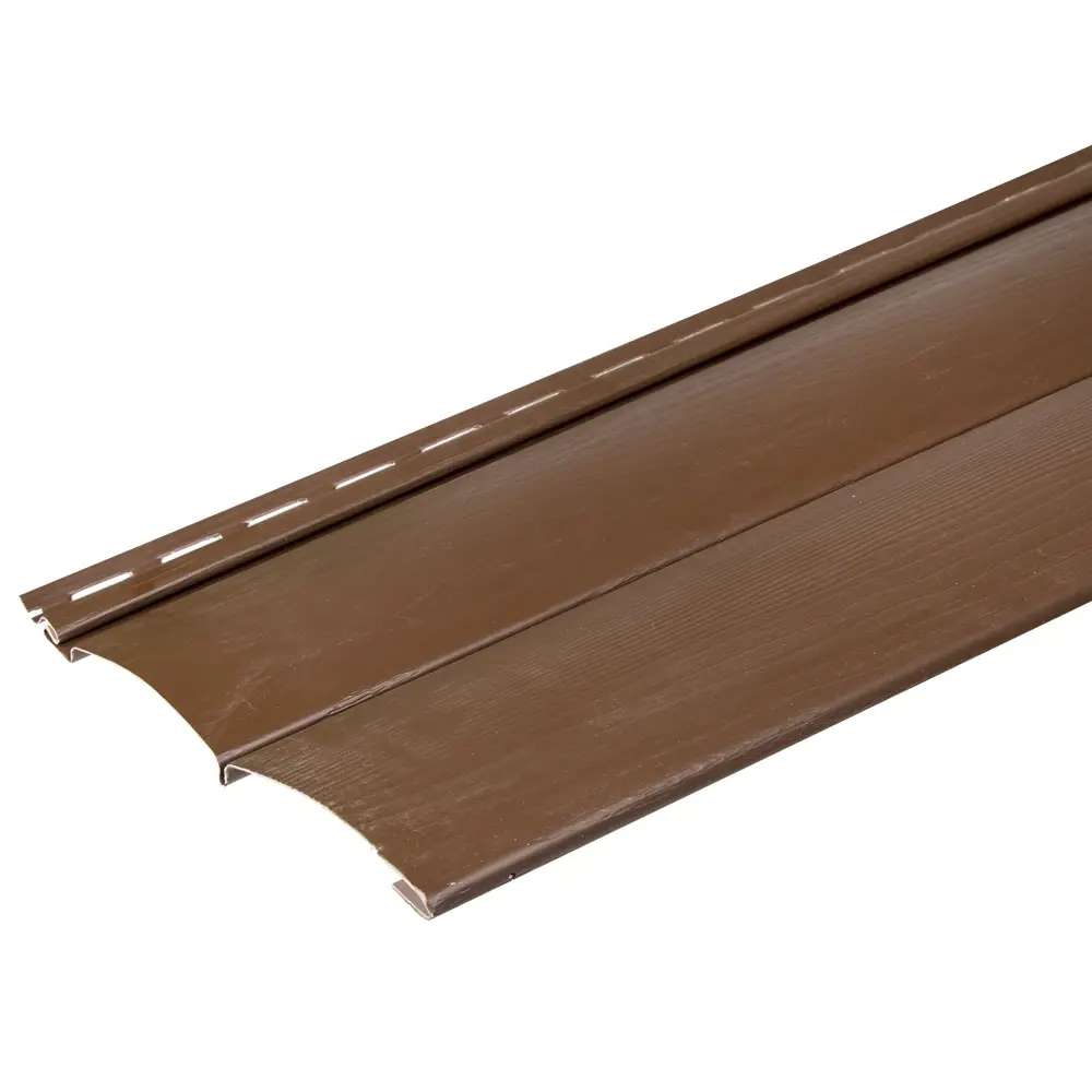 Сайдинг FineBer Block House 3.66 м цвет могано STLM-2042353