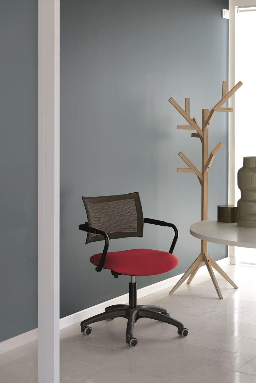 VAGHI Вращающийся стул с алюминиевым основанием и сетчатой ​​спинкой Expo light guest Lxon/lxoe/qxon - Вид №5