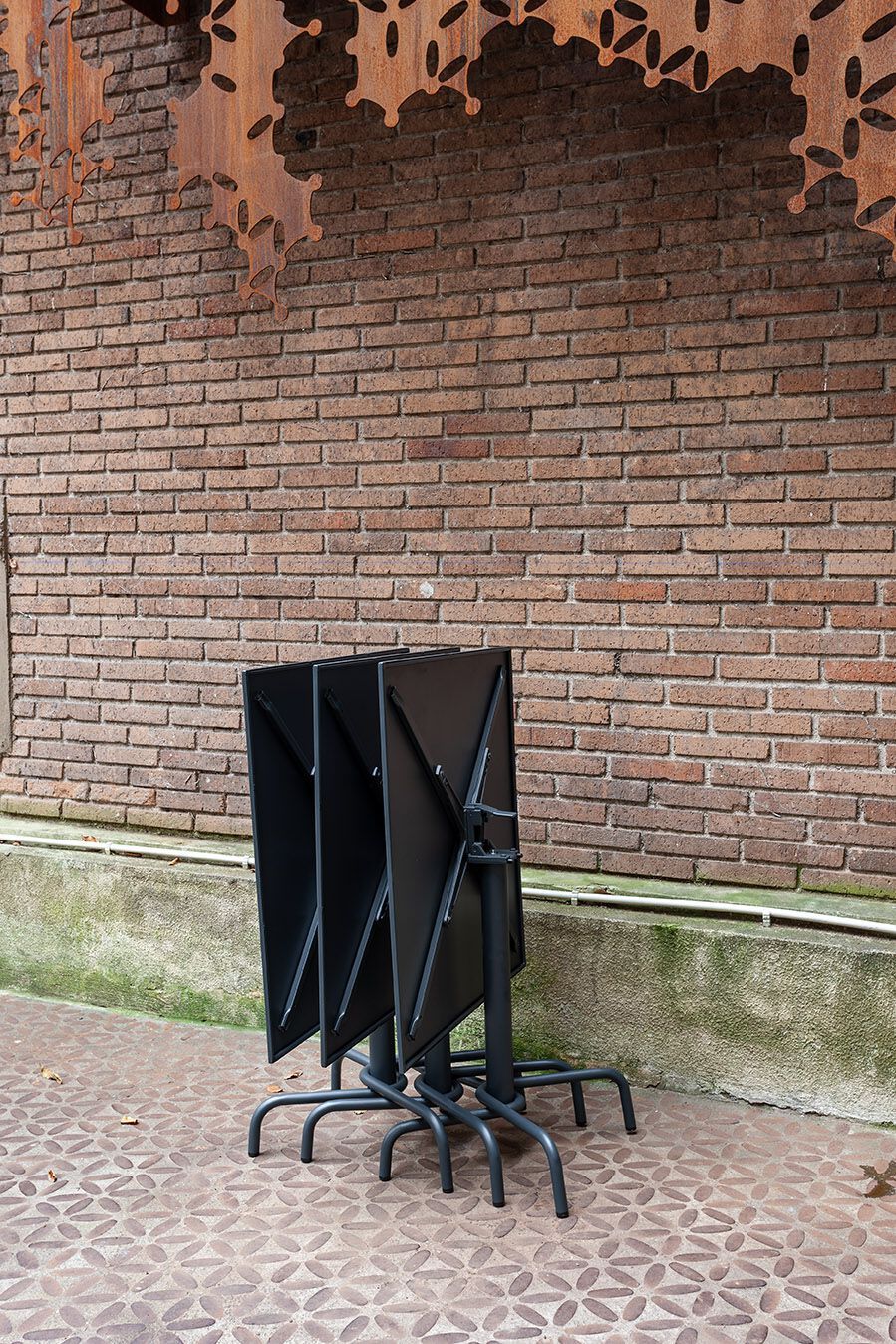 Квадратный садовый стол со стальным откидным верхом iSimar Muelle ARCH-00091903 - Вид №4