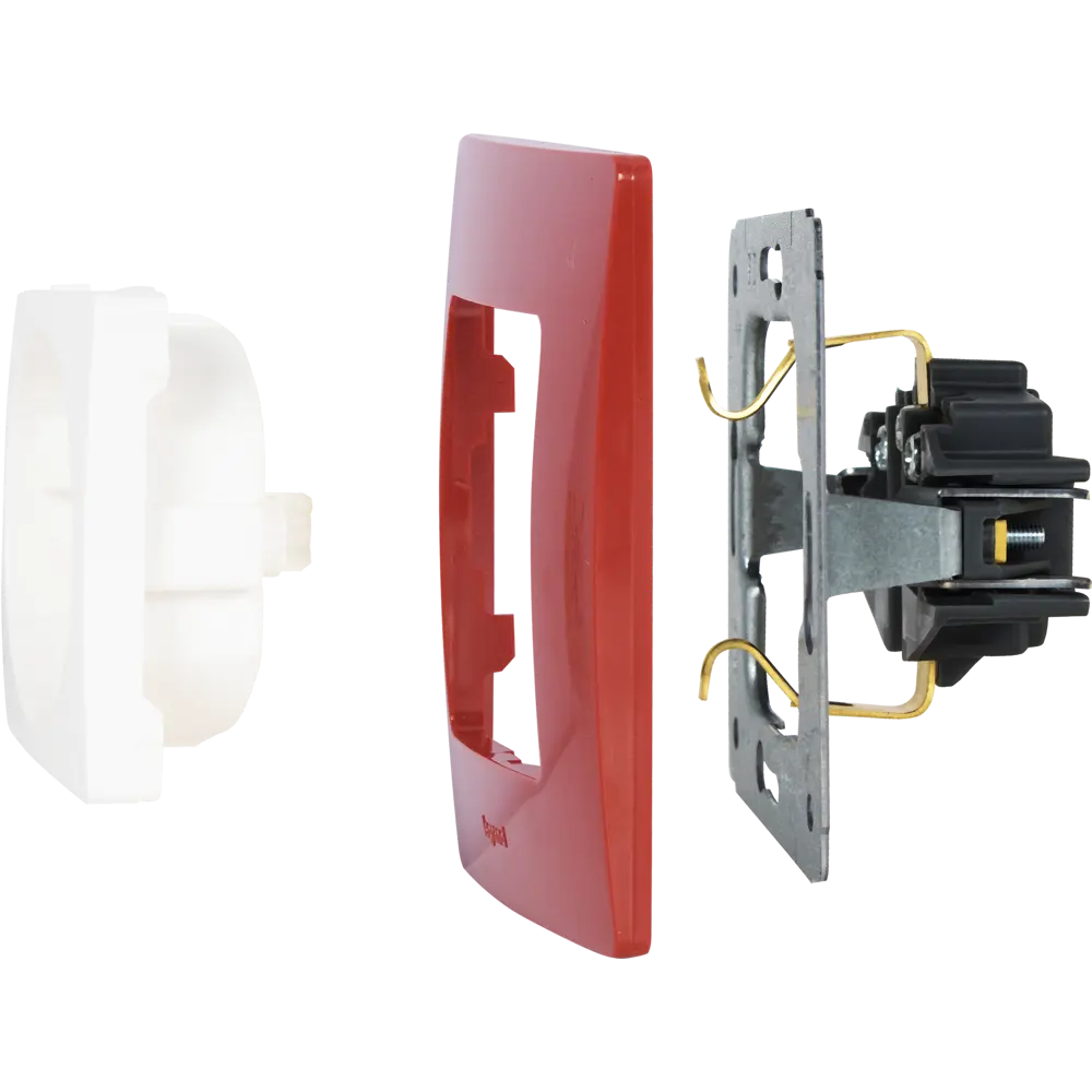 Рамка для розеток и выключателей Legrand Etika 1 пост, цвет красный 17356791 STLM-2056063 - Вид №3