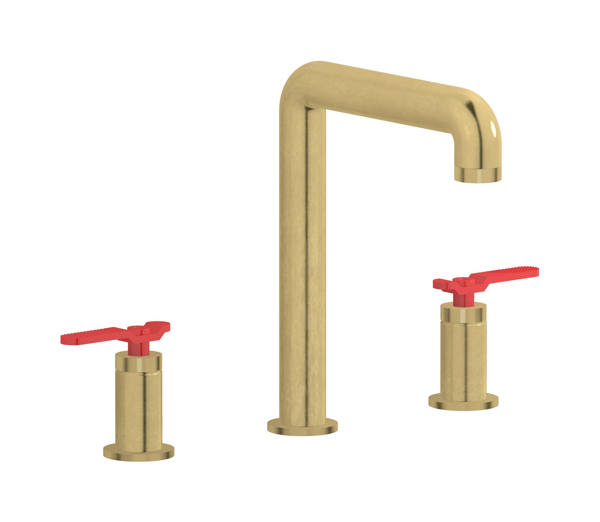 Смеситель для раковины с 3 отверстиями для пола с автоматическим сливом IB Bold ARCH-00122073 - Вид №11