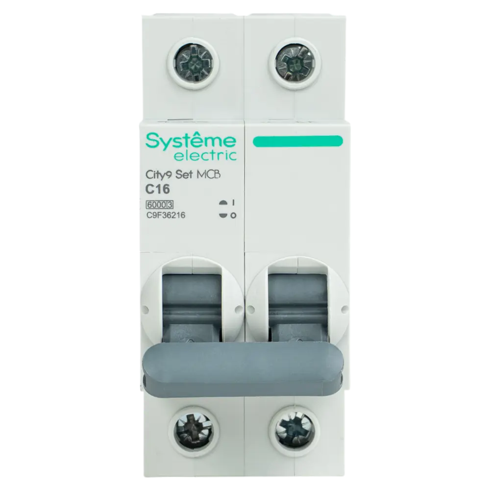 Автоматический выключатель SYSTEME ELECTRIC City9 16А двухполюсный 89412740 STLM-1578557 - Вид №2