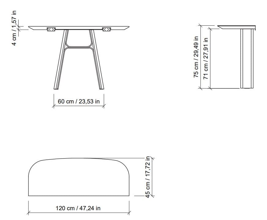 Консоль в виде полумесяца из грецкого ореха Morica Design Haute Couture ARCH-00067326 - Вид №6