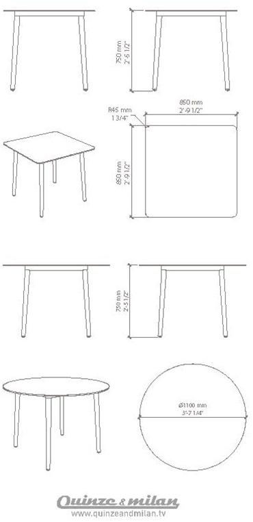 Quinze & Milan Круглый стол из fenix-ntm® Pilot sun-id-1419642 - Вид №7