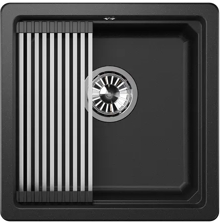 KS-4501U, ЧЁРНЫЙ, кухонная мойка, кварц