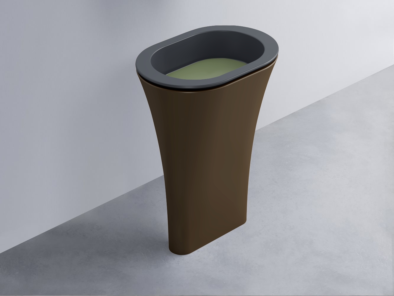 AMLA65-BA+AMPILO-AG+AMCOLO-CA Раковина Amedeo Ovale отдельностоящая cielo Enjoy + Amedeo Ceramica Cielo