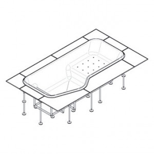9P1PE Ванна гидромассажная Kos by Zucchetti Faraway