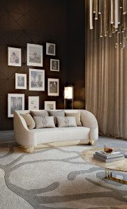 Прямоугольный ковер ручной работы из шерсти