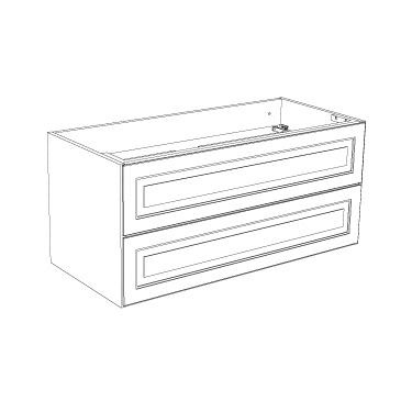 20071261 Шкаф Для Умывальника Dawn 1000 Белая Рама, С Открыванием Westerbergs Белый  - Вид №1