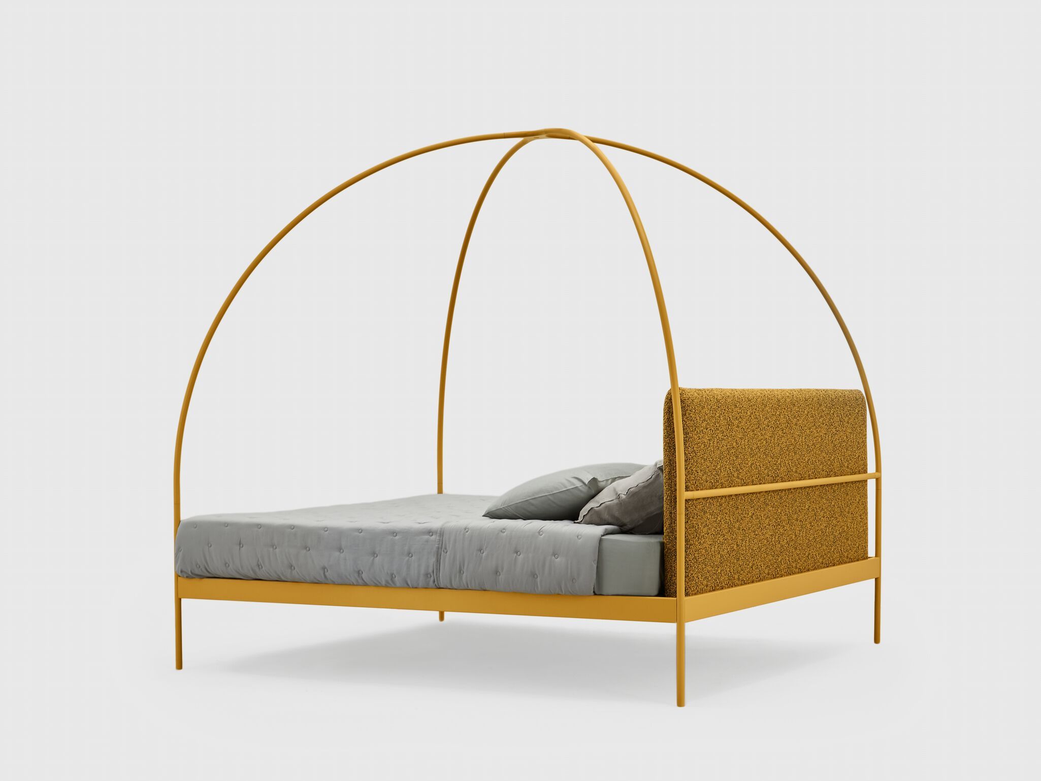 Двуспальная кровать из кованого железа с мягким изголовьем Lispi VOLTA ARCH-00075822 - Вид №17