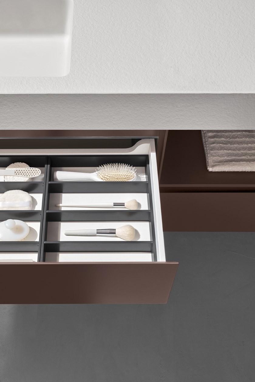 ARBLU Подвесная тумба под умывальник, двойная лакированная 5.zero Zr1008 - Вид №5