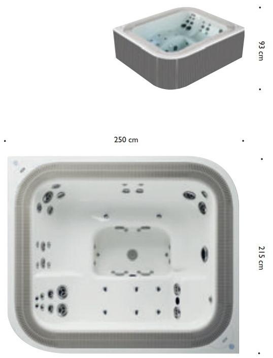 Jacuzzi® Прямоугольный акриловый мини-бассейн с гидромассажем для улицы sun-id-1481933 - Вид №7