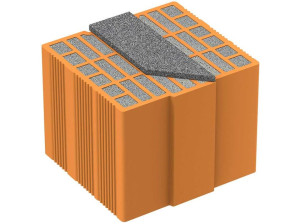 Теплоизоляционный кирпичный блок