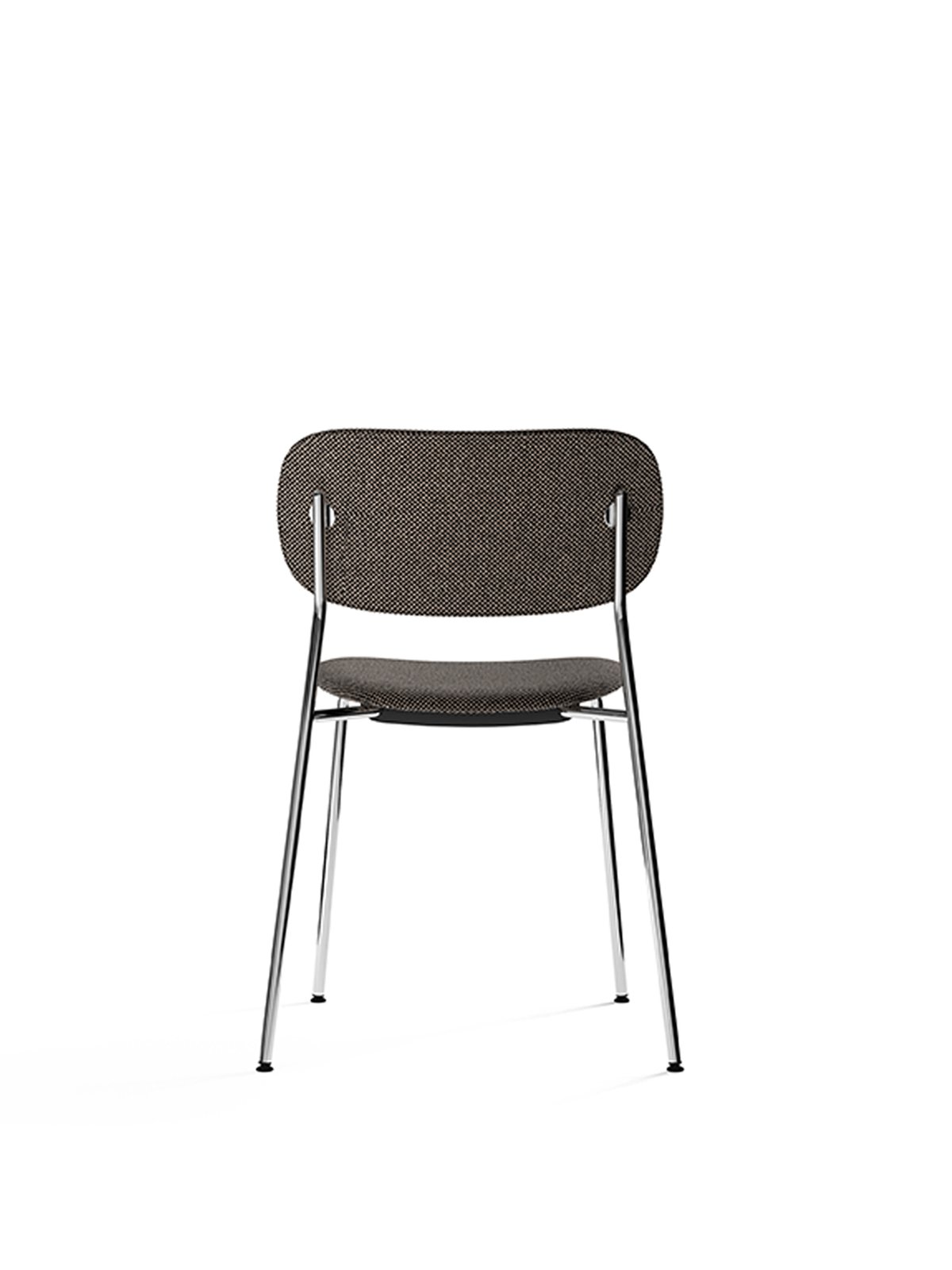 1178008-000002ZZ MENU Обеденный стул, полностью обитый, хром Доппиопанама - T14012 / 001  - Вид №1