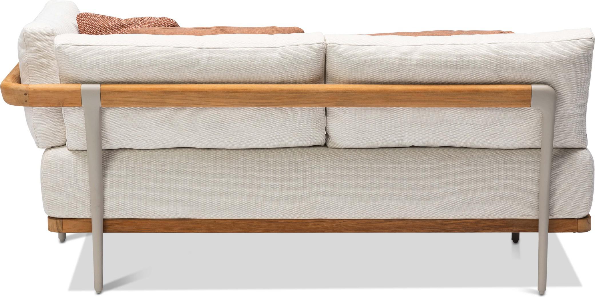 MNST268 Левое угловое двойное сиденье кремень teak Manutti Flex - Вид №3