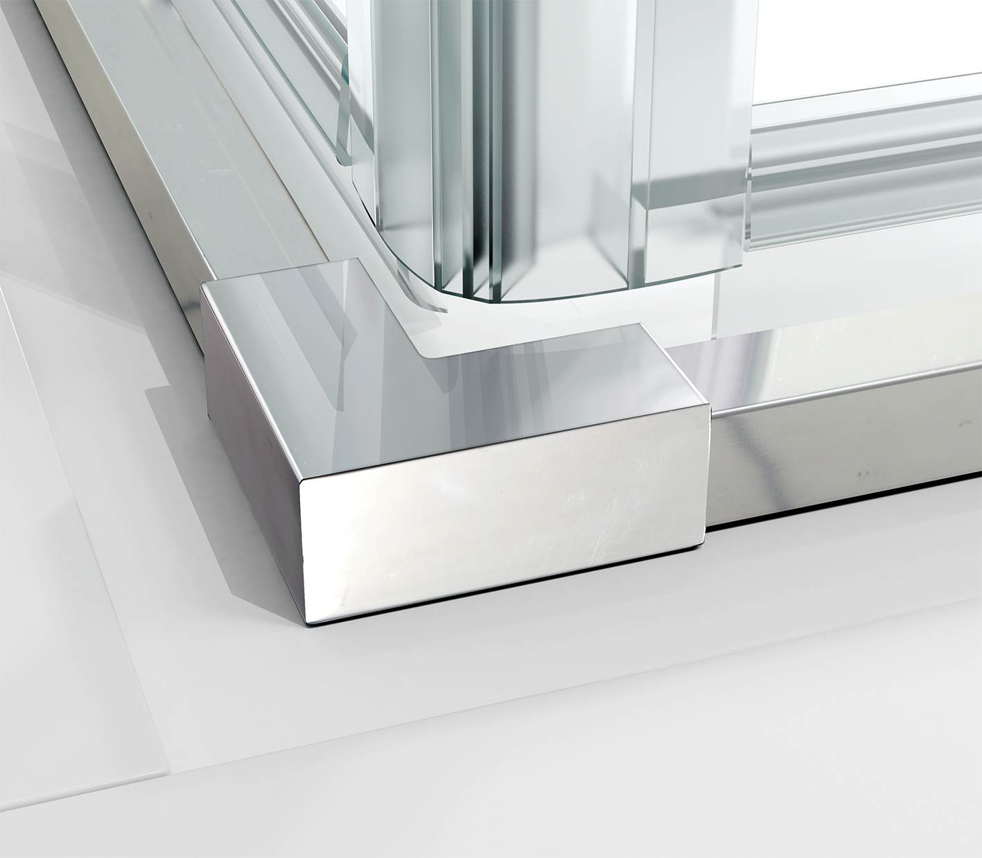 Душевая перегородка S8FPC90H Merlyn Pivot Хромированный - Вид №2