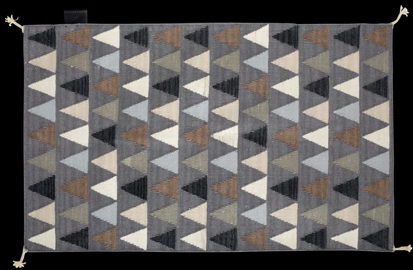 ASPLUND Прямоугольный шерстяной коврик ручной работы с геометрическими мотивами Mini flag sun-id-1420232 - Вид №3