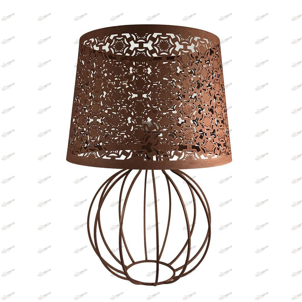 Лампа настольная песочного цвета Seven Fires "Карвед" 39106.04.28.01B SEVEN FIRES КАРВЕД 00-3907849 Коричневый 