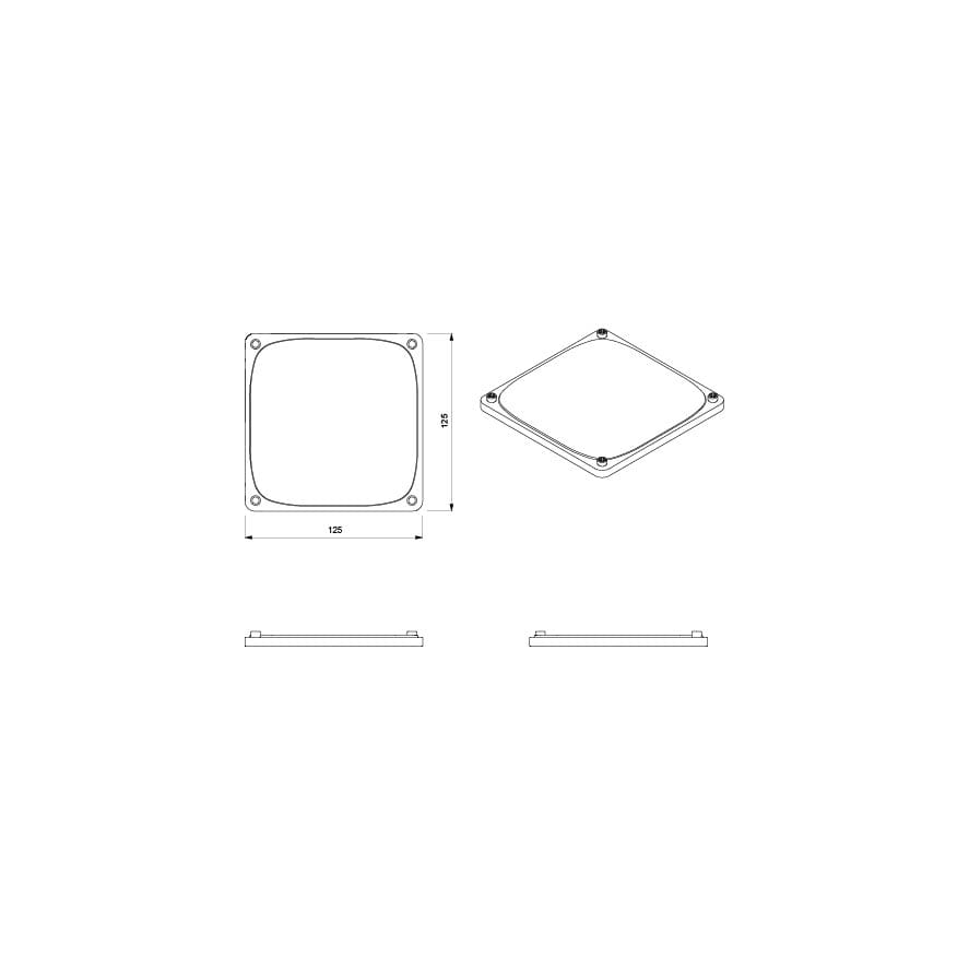 Окрашенная алюминиевая пластина для розеток и выключателей Genuit Corten ARCH-00129867 - Вид №14