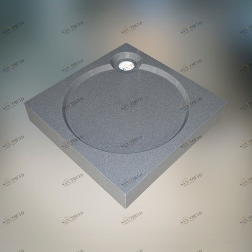 Душевой поддон 80X80X16 СМ Q-СЕРЫЙ GUTEWETTER Shower trays 80X80X16СМQСЕРЫЙ