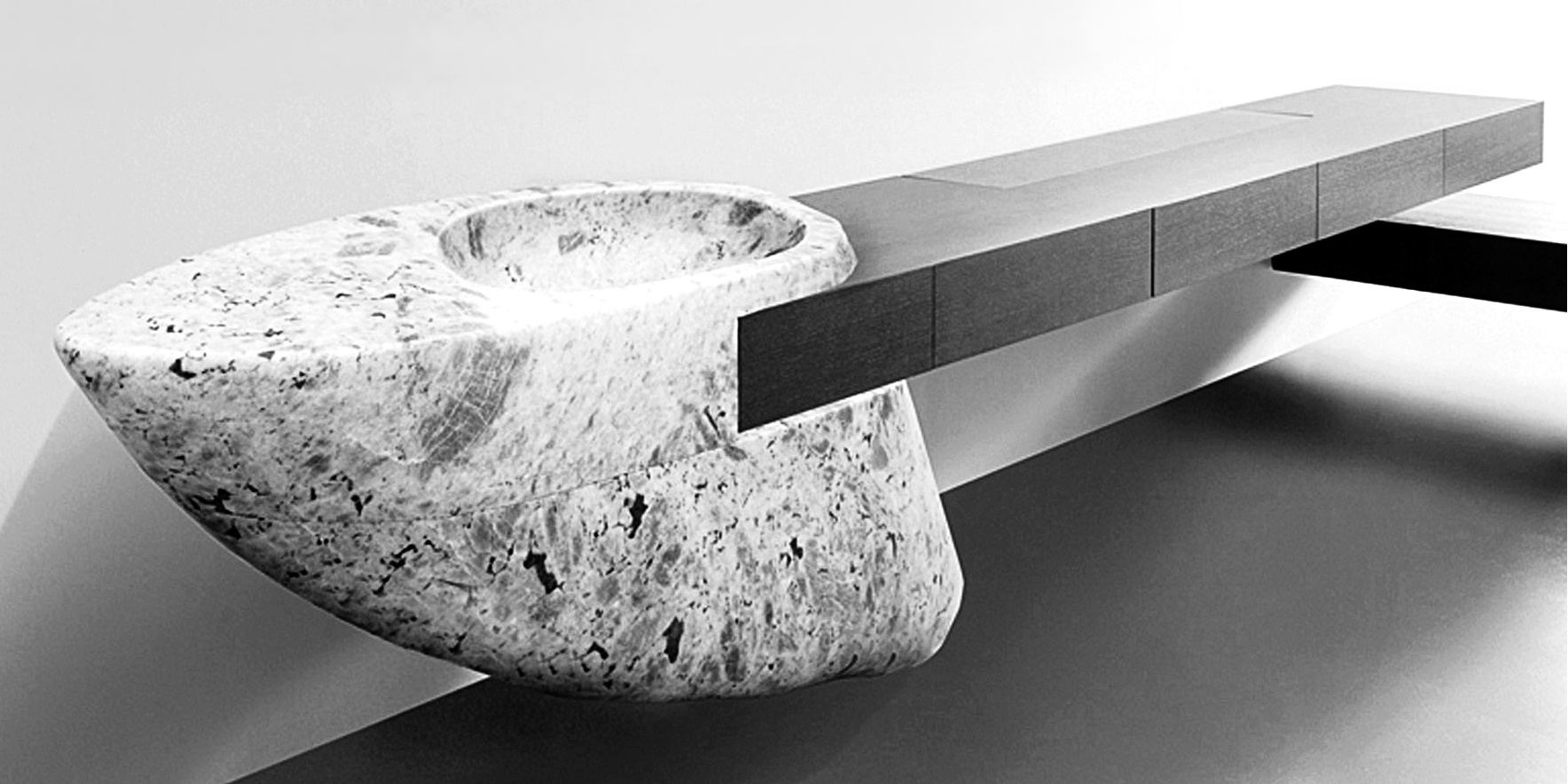 08LP1LR Накладная раковина на столешницу  прямоугольная Toscoquattro  - Вид №1