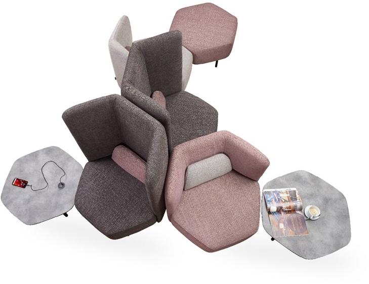 ROSSIN Шестиугольный журнальный столик из hpl Picco sun-id-1381333 - Вид №4