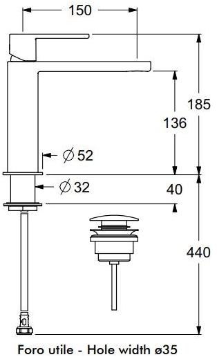 GUGLIELMI Смеситель для умывальника, однорычажный Gx Fbxg75503 fbxg75501 - Вид №11