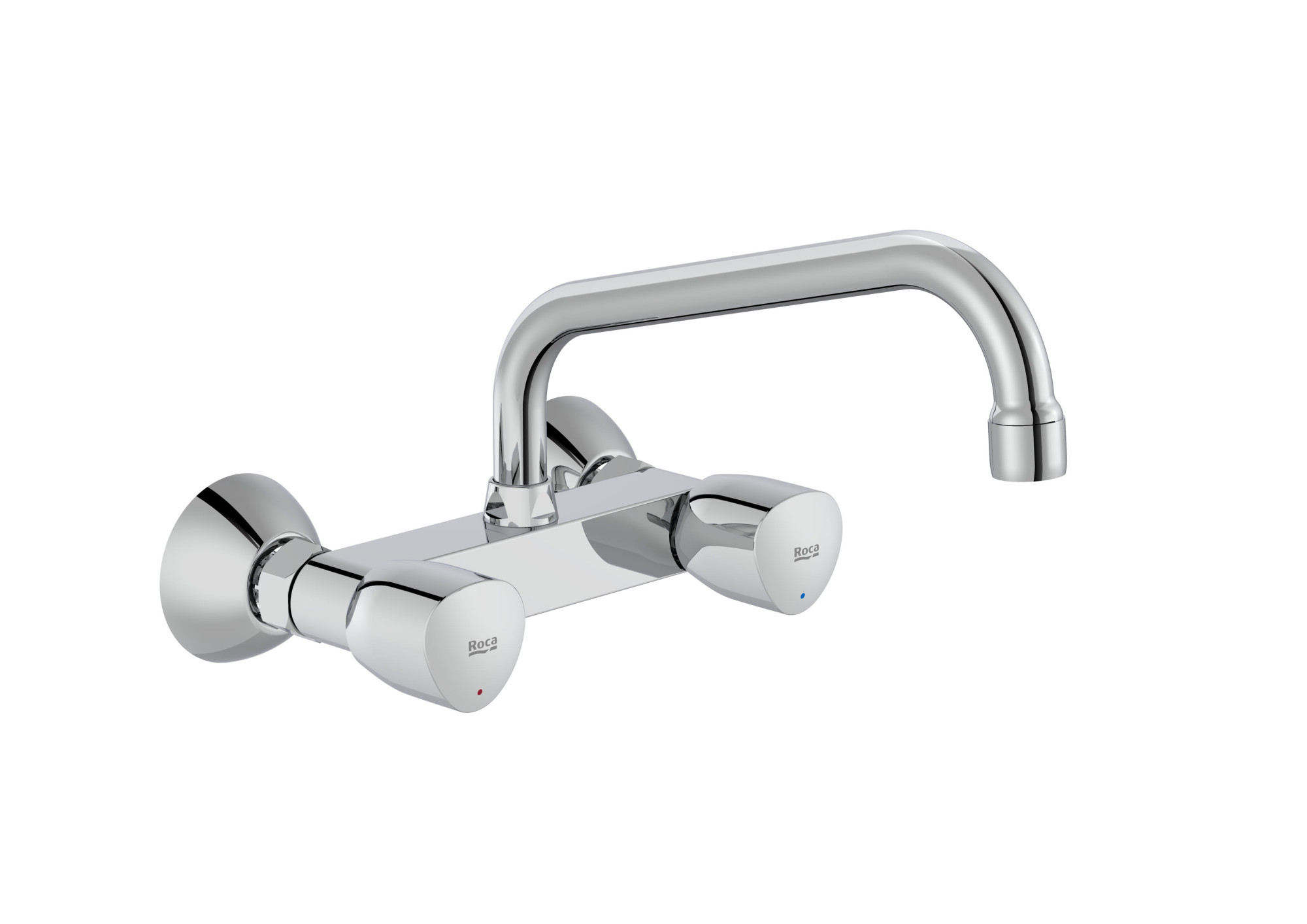 A5A748EC00 Смеситель для мойки внешний двухрычажный с поворотным изливом ROCA Brava
