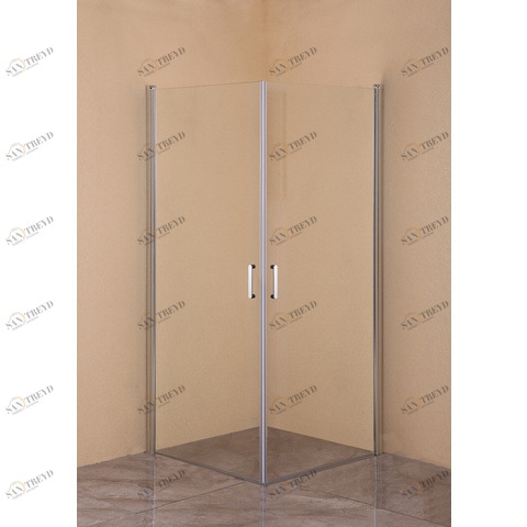 Orange E04-090TCR Душевой уголок из распашных универсальных дверей 90х90 см. хром прозрачный sun-id-1517014