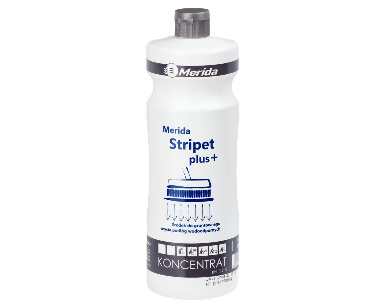 NMS104 Средство STRIPET PLUS для тщательной очистки водостойких поверхностей, флакон 1 л Merida 