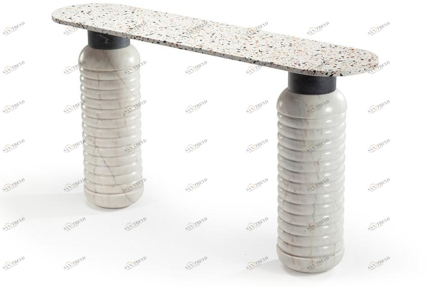 Mambo Unlimited Ideas Консоль из мрамора Estremoz Jean sun-id-1428987