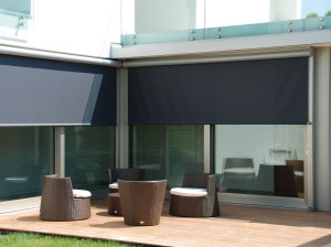 Навес с боковыми направляющими