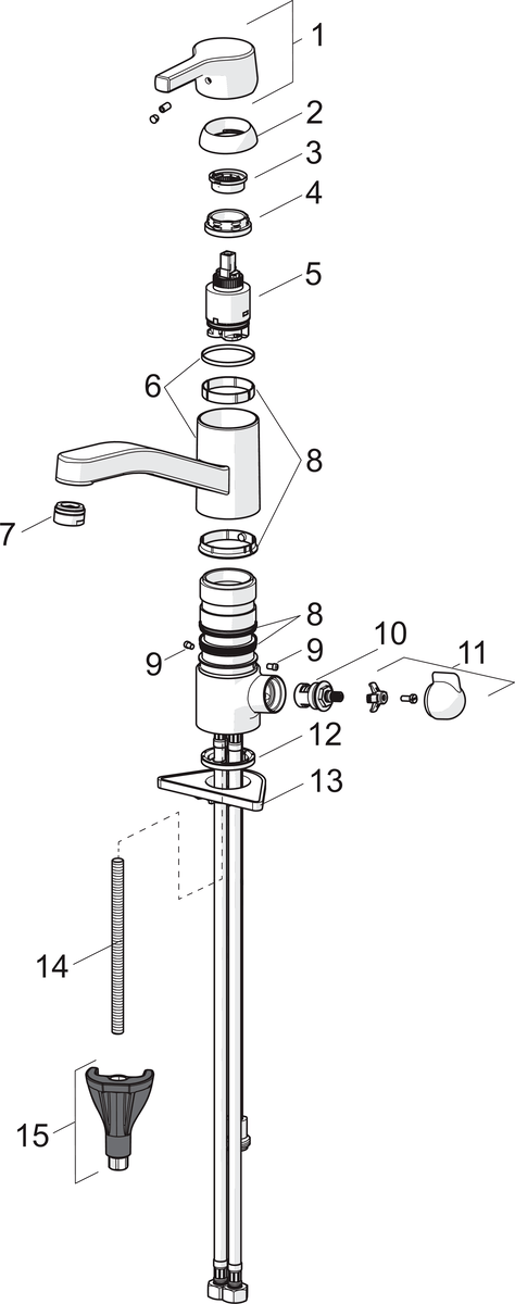 Oras 3935FH Смеситель для кухни с клапаном 3935FH Saga Style Хром  - Вид №4