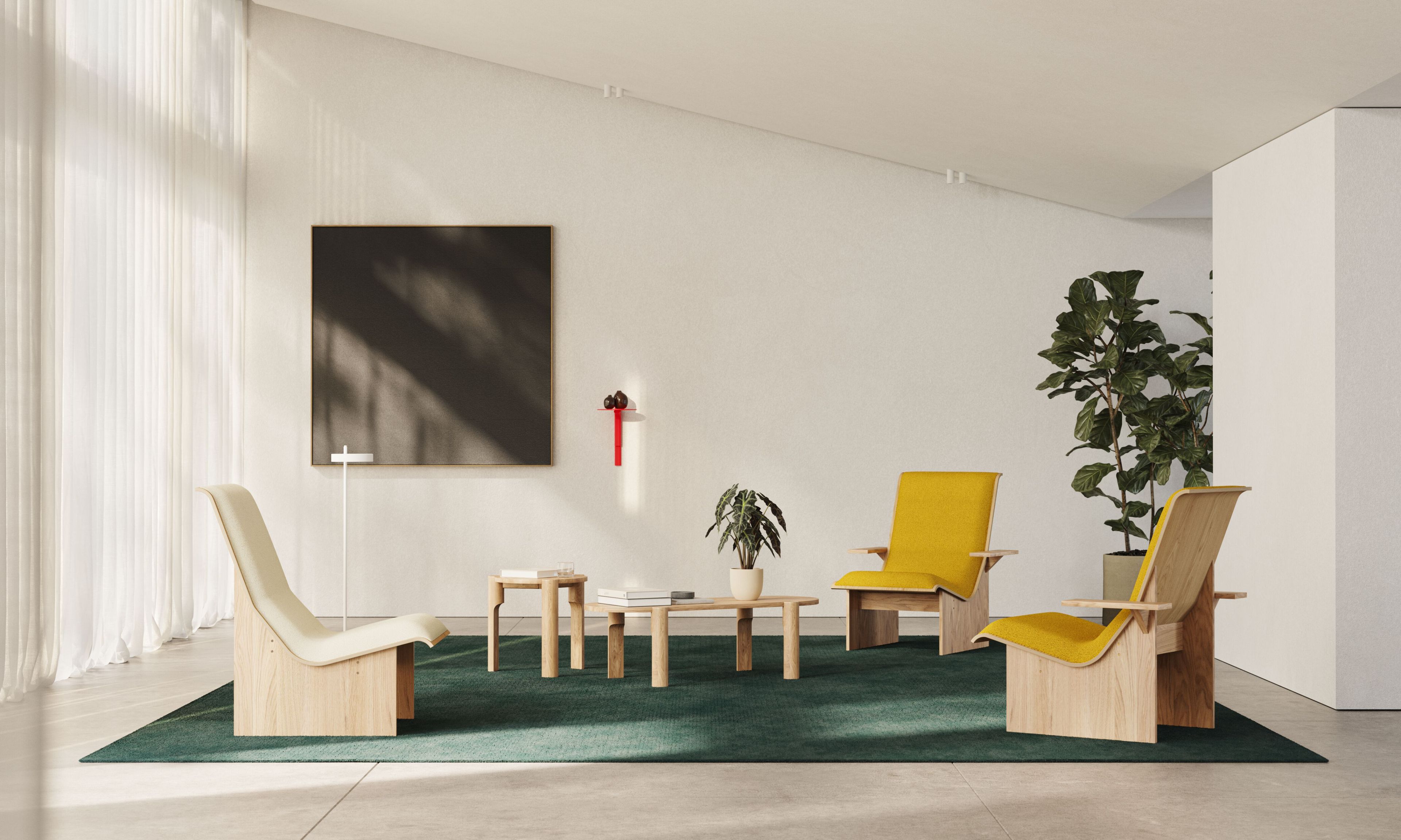 Круглый деревянный журнальный столик Omelette Editions Domus ARCH-00053734 - Вид №6