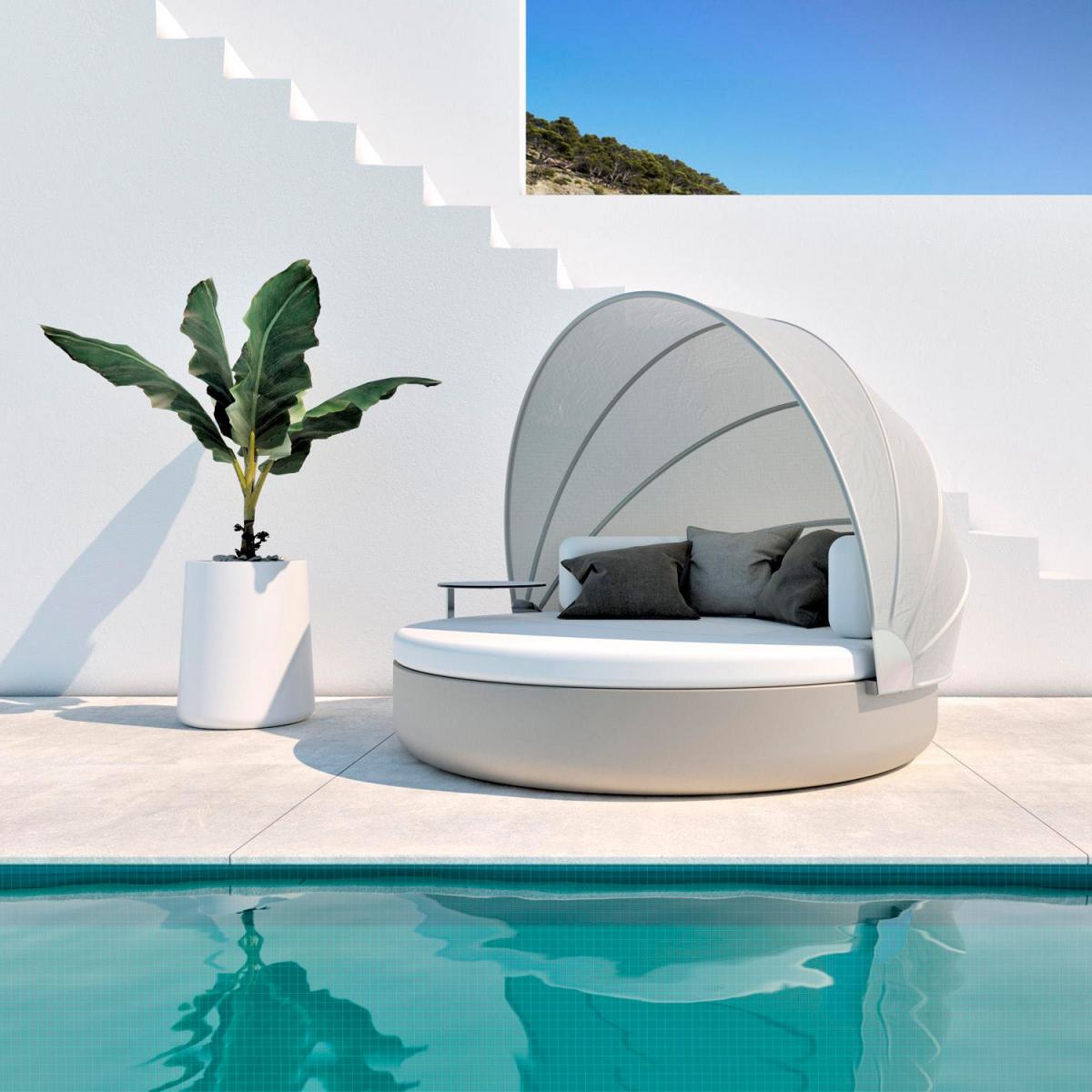 088228 Кровать Ulm c фиксированной спинкой и складным навесом Vondom Vela - Вид №5