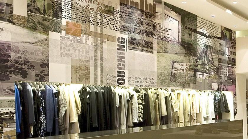 GLAMORA Виниловые обои с тиснением Stripes & squares sun-id-1458008 - Вид №2