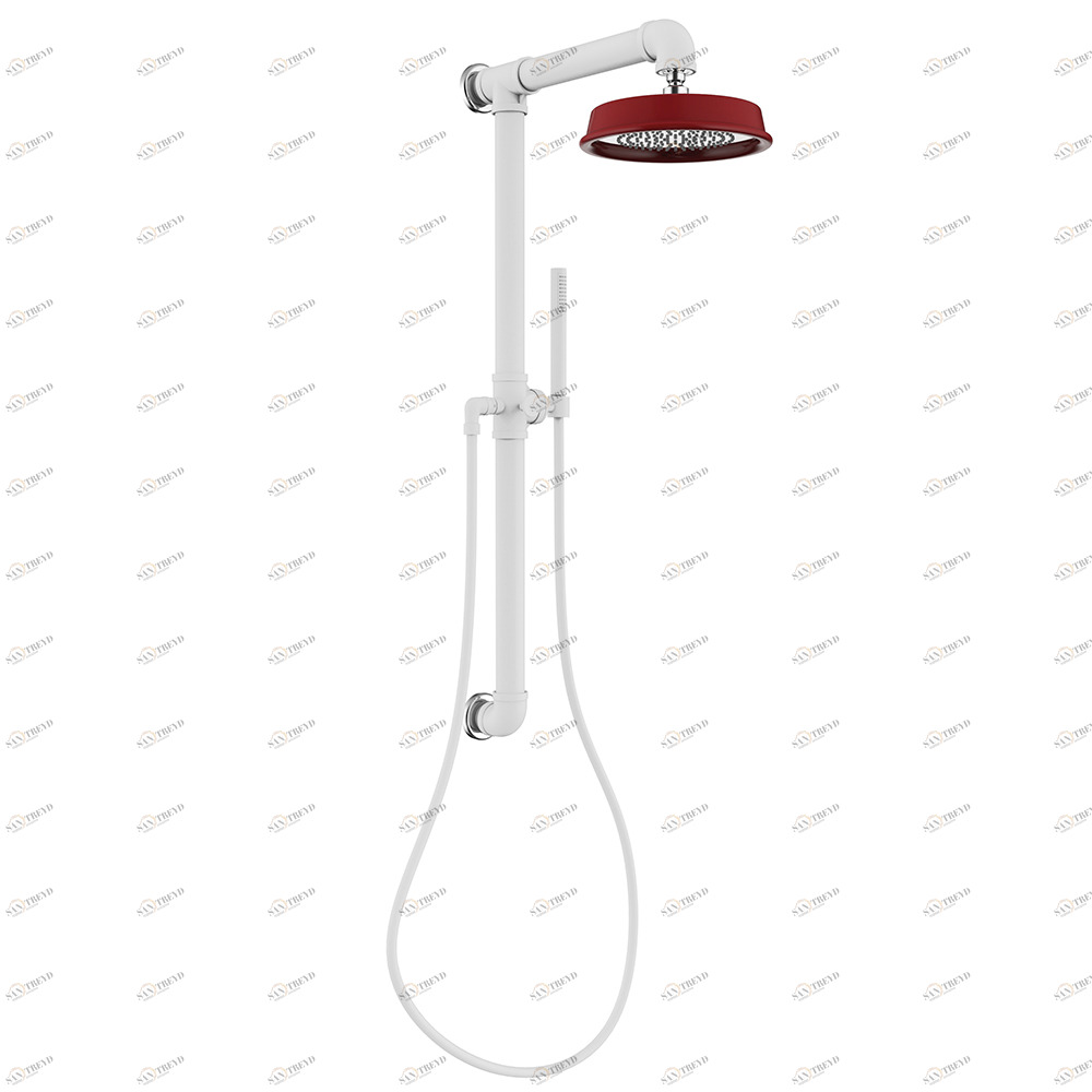 Graffio Встроенная душевая стойка, душевая лейка CIRANÒ Ø 250 мм, душ из АБС-пластика, гибкий RAGNO или SILVER 175 см. TU120 