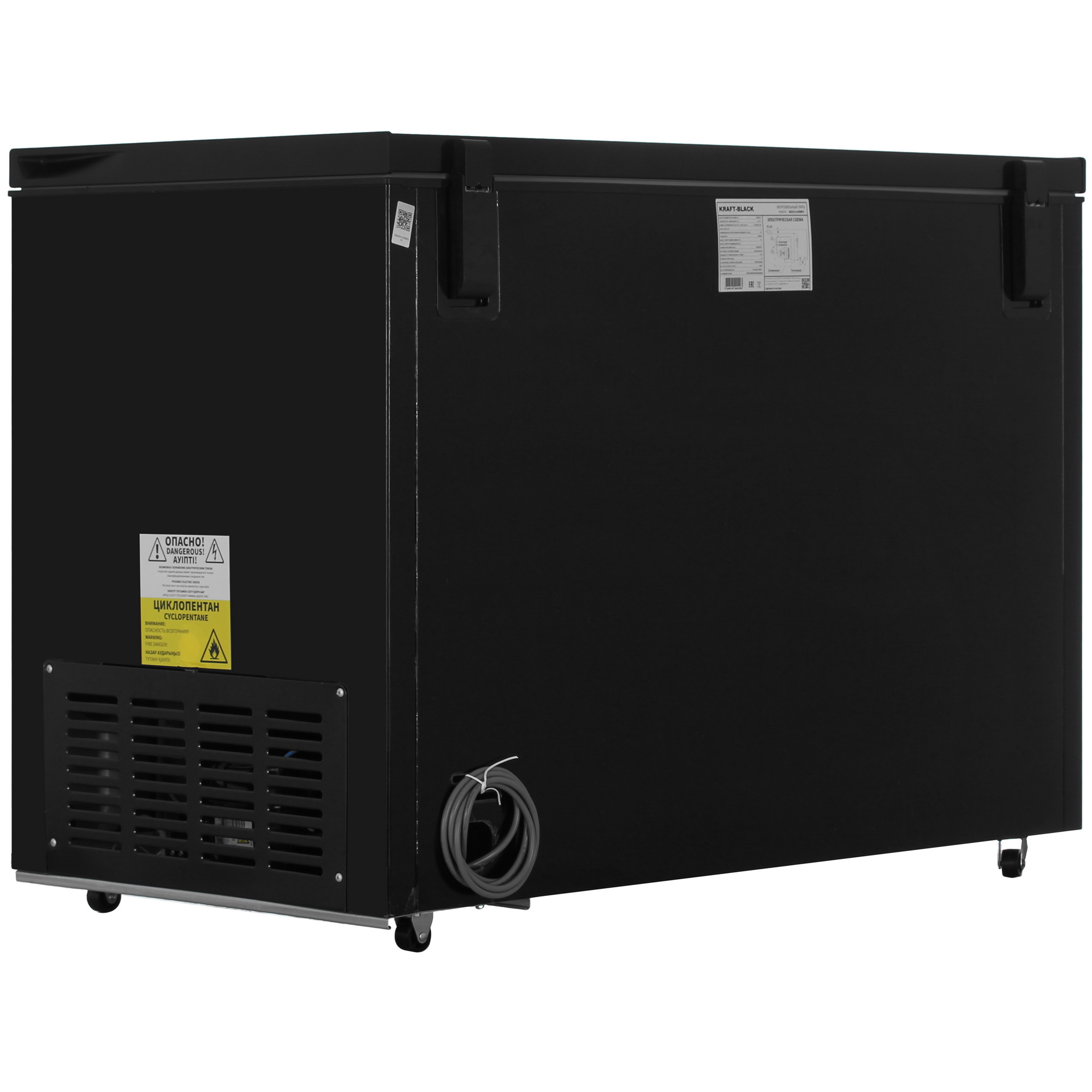 9197565 Морозильный ларь KRAFT BD (W)-340BRX черный STDN-0044783 - Вид №4
