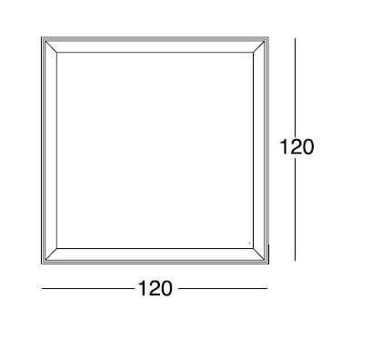 Квадратное настенное зеркало с рамкой Longhi Loveluxe ARCH-00136362 - Вид №4