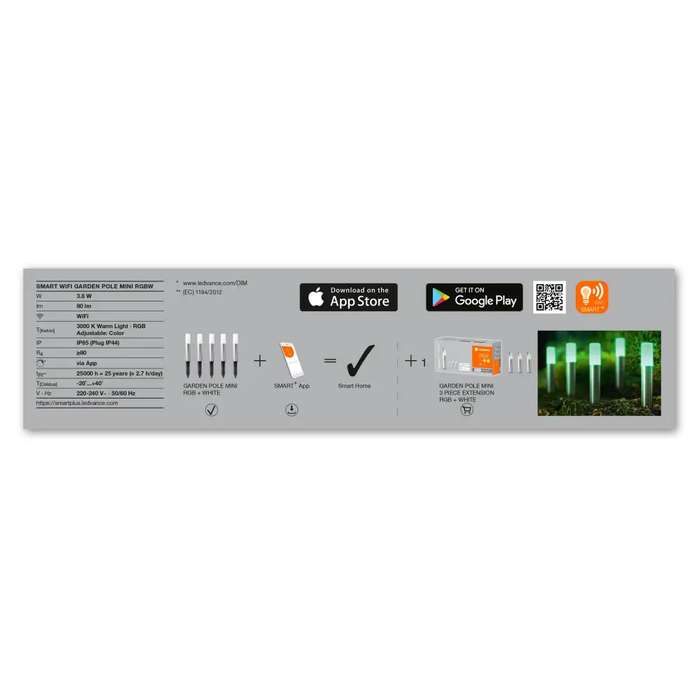 Садовый светильник ночник Mini RGBW 3.8 Вт 80 Лм IP65 89139643 STLM-2152417 LEDVANCE  - Вид №5