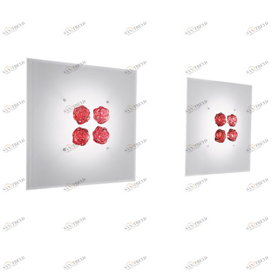 Светильник настенно-потолочный прозрачный PL Shira M Crystal PLSHIRAMCSCRR7S AXO LIGHT  00-3882673 Прозрачный 