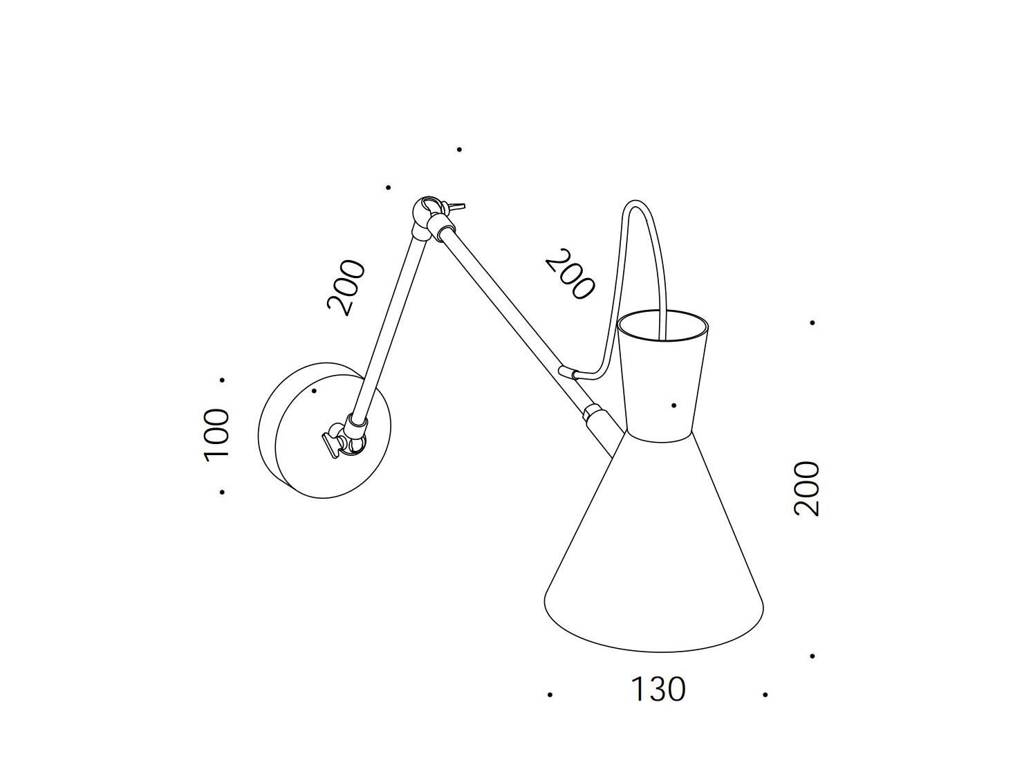 Регулируемый настенный светильник Renzo Serafini воронка ARCH-00040541 - Вид №3