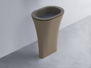 AMLA65-FN+AMPILO-BA+AMCOLO-AN Раковина Amedeo Ovale отдельностоящая cielo Enjoy + Amedeo