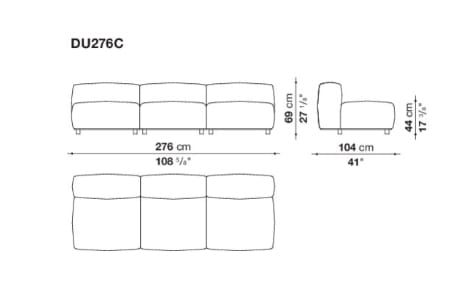 Модульный тканевый диван B&B Italia Dambo ARCH-00043318 - Вид №4